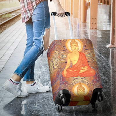 Buddha Indian Colorful Print Luggage Cover Protector