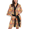 Buddha Indian Colorful Print Women Short Kimono Robe