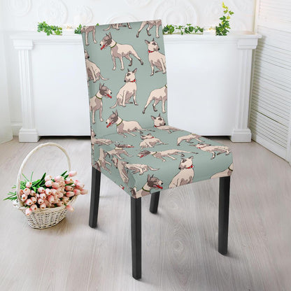 Bull Terrier Cute Print Pattern Dinning Chair Slipper-JTAMIGO.COM