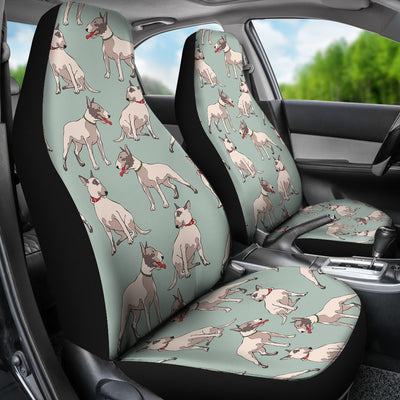 Bull Terrier Cute Print Pattern Universal Fit Car Seat Covers