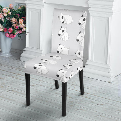 Bull Terrier hand draw Print Pattern Dinning Chair Slipper-JTAMIGO.COM