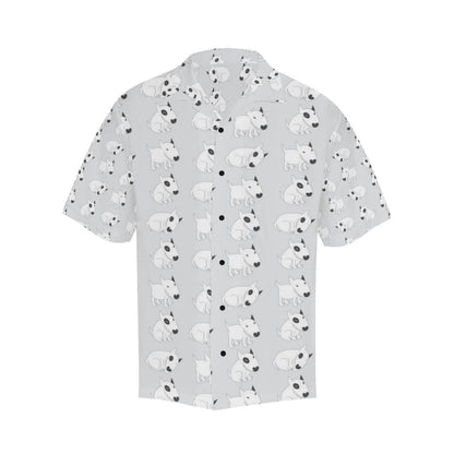 Bull Terrier hand draw Print Pattern Men Aloha Hawaiian Shirt