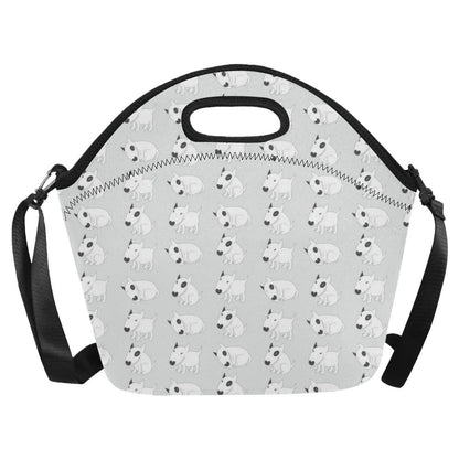 Bull Terrier hand draw Print Pattern Neoprene Lunch Bag (Model 1669)(Large)-JTAMIGO.COM