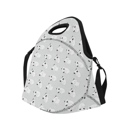 Bull Terrier hand draw Print Pattern Neoprene Lunch Bag (Model 1669)(Large)-JTAMIGO.COM