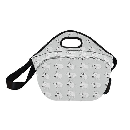 Bull Terrier hand draw Print Pattern Neoprene Lunch Bag (Model 1669)(Large)-JTAMIGO.COM