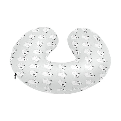 Bull Terrier hand draw Print Pattern U-Shaped Travel Neck Pillow-JTAMIGO.COM