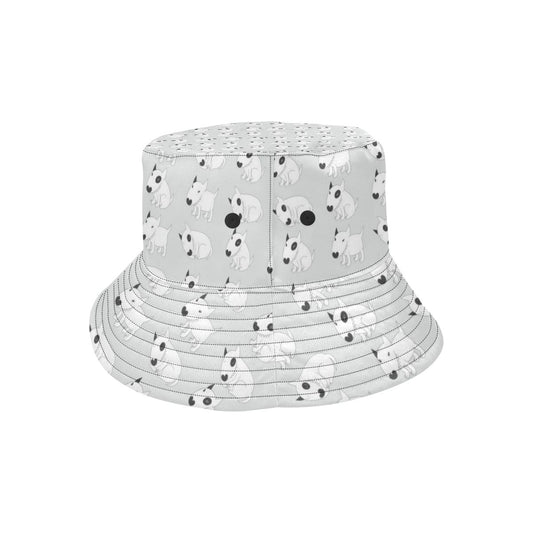 Bull Terrier hand draw Print Pattern Unisex Bucket Hat
