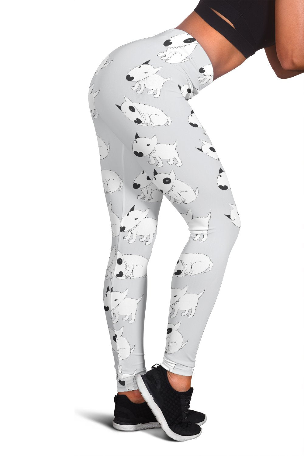 Bull Terrier hand draw Print Pattern Women Leggings