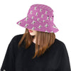 Bull Terrier Happy Print Pattern Unisex Bucket Hat