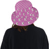 Bull Terrier Happy Print Pattern Unisex Bucket Hat