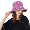 Bull Terrier Happy Print Pattern Unisex Bucket Hat