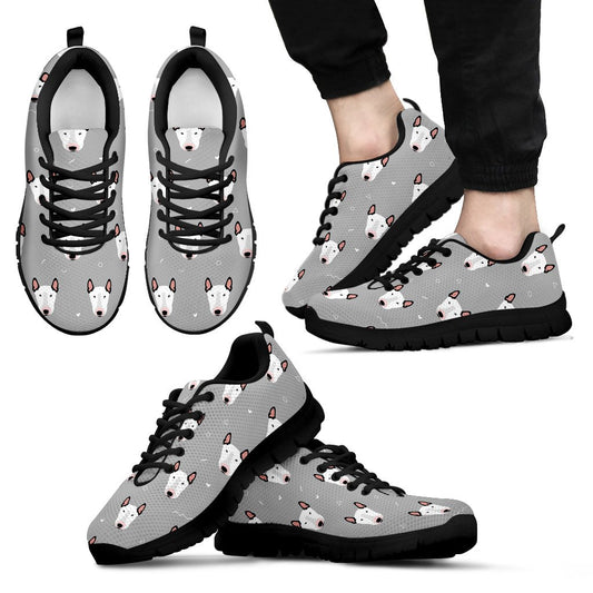 Bull Terrier Head Print Pattern Men Sneakers Shoes