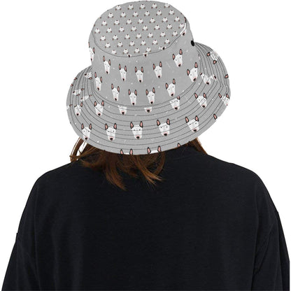 Bull Terrier Head Print Pattern Unisex Bucket Hat