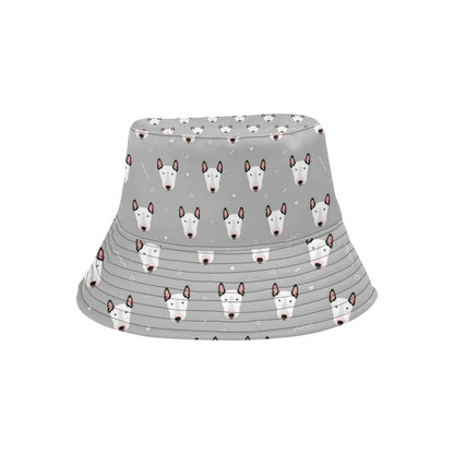 Bull Terrier Head Print Pattern Unisex Bucket Hat