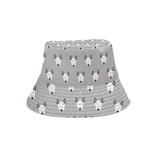 Bull Terrier Head Print Pattern Unisex Bucket Hat