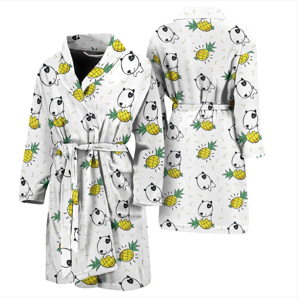 Bull Terriers Pattern Print Design 05 Men Bathrobe-JORJUNE.COM