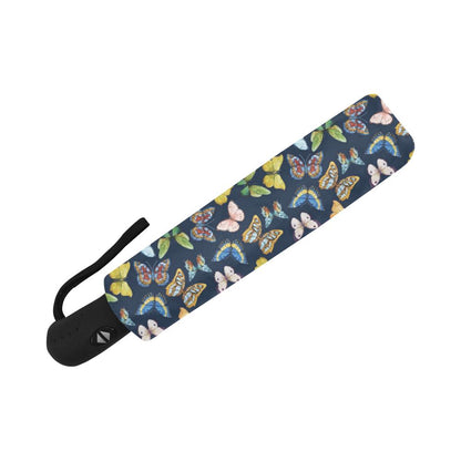 Butterfly Beautiful Print Pattern Automatic Foldable Umbrella