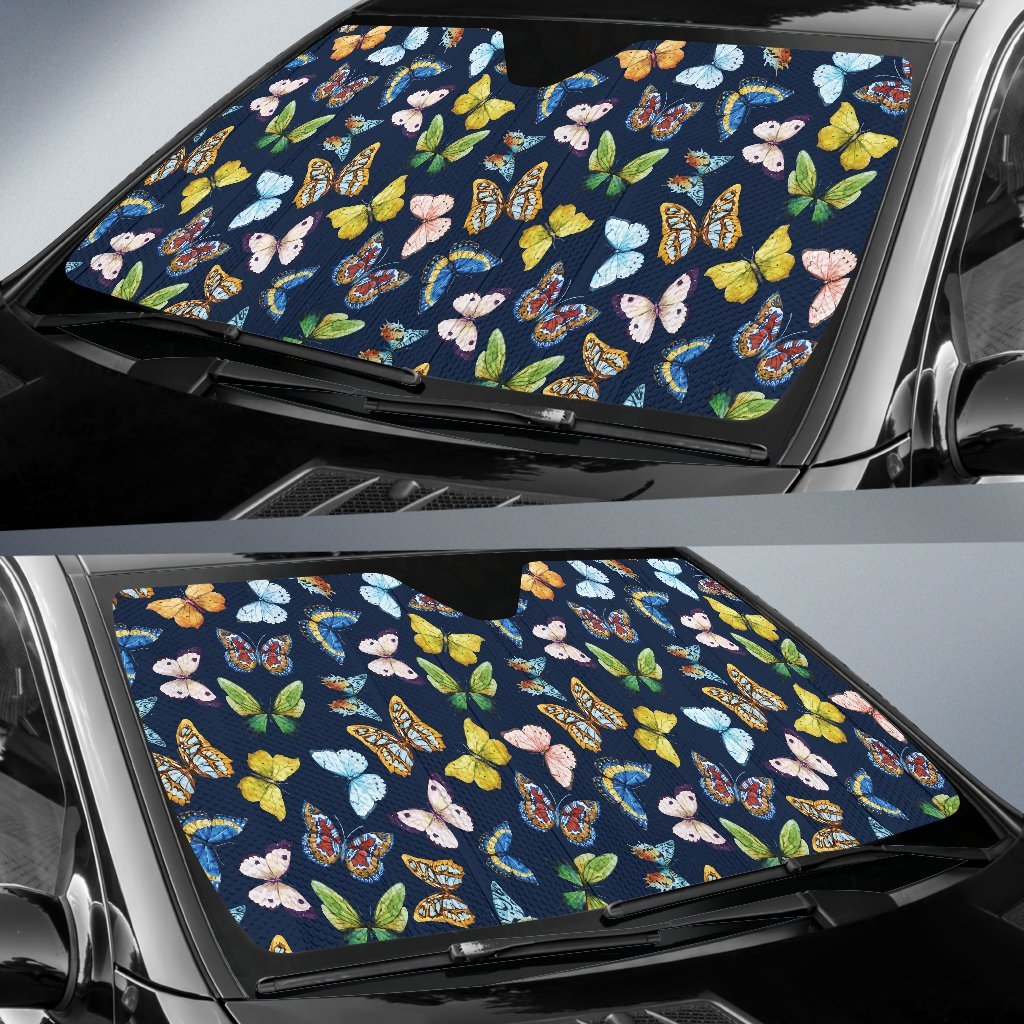 Butterfly Beautiful Print Pattern Car Sun Shade For Windshield
