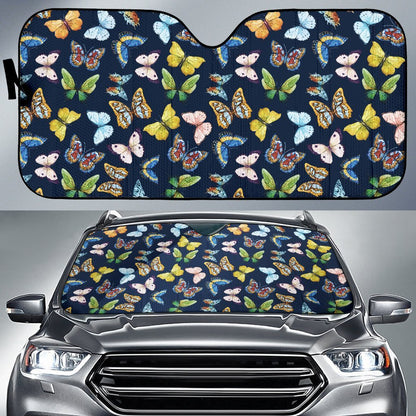 Butterfly Beautiful Print Pattern Car Sun Shade For Windshield