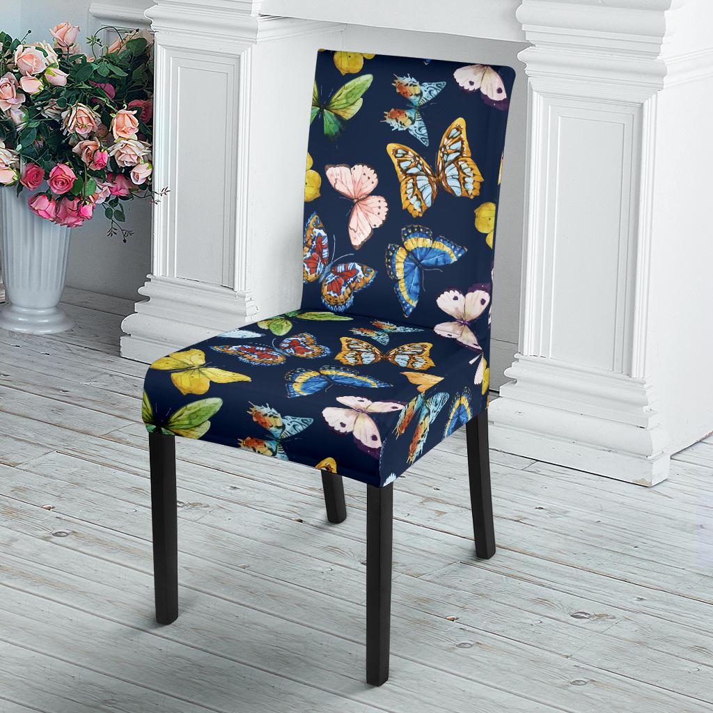 Butterfly Beautiful Print Pattern Dinning Chair Slipper-JTAMIGO.COM