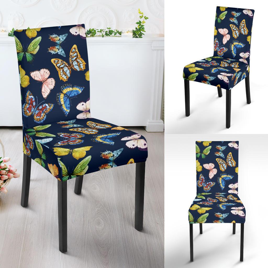 Butterfly Beautiful Print Pattern Dinning Chair Slipper-JTAMIGO.COM