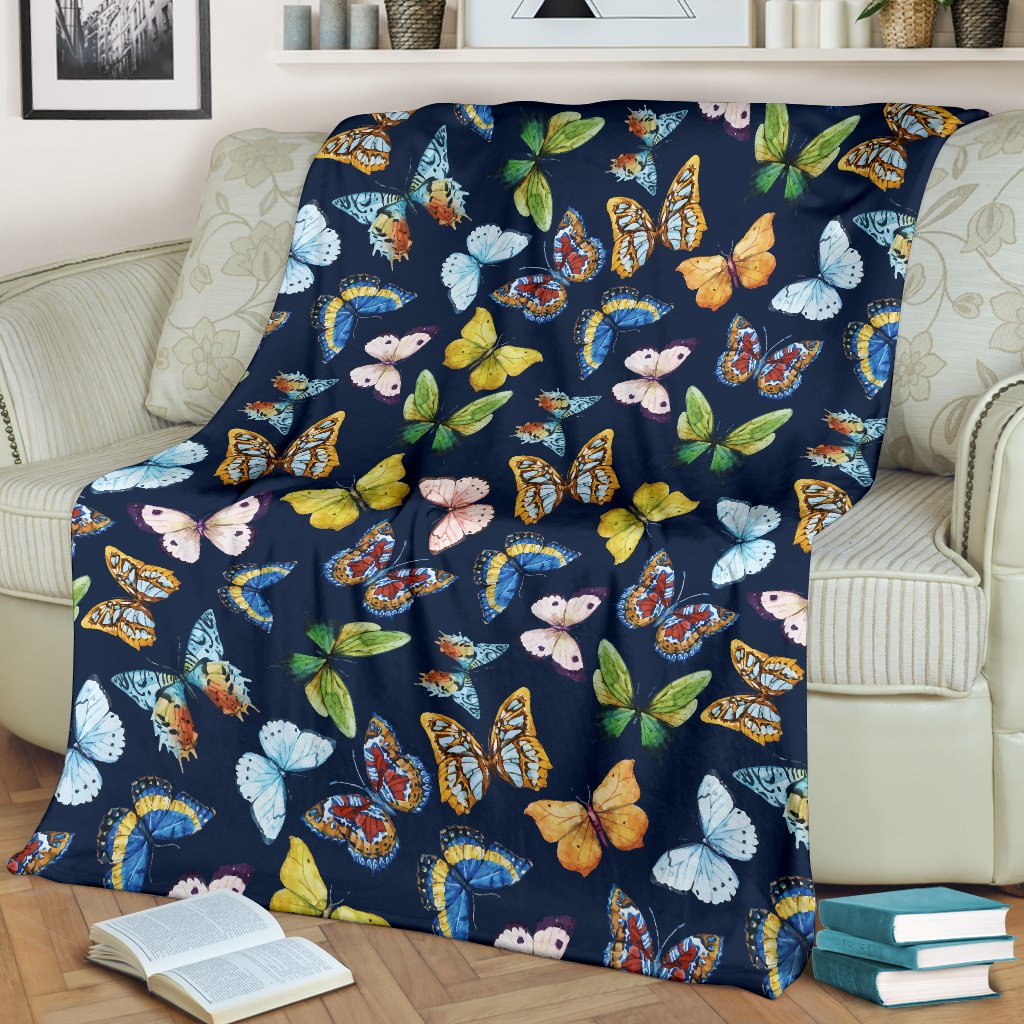 Butterfly Beautiful Print Pattern Fleece Blanket