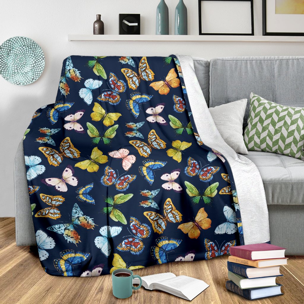 Butterfly Beautiful Print Pattern Fleece Blanket