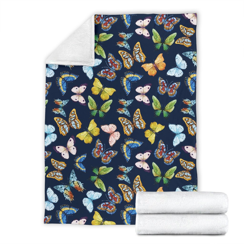 Butterfly Beautiful Print Pattern Fleece Blanket