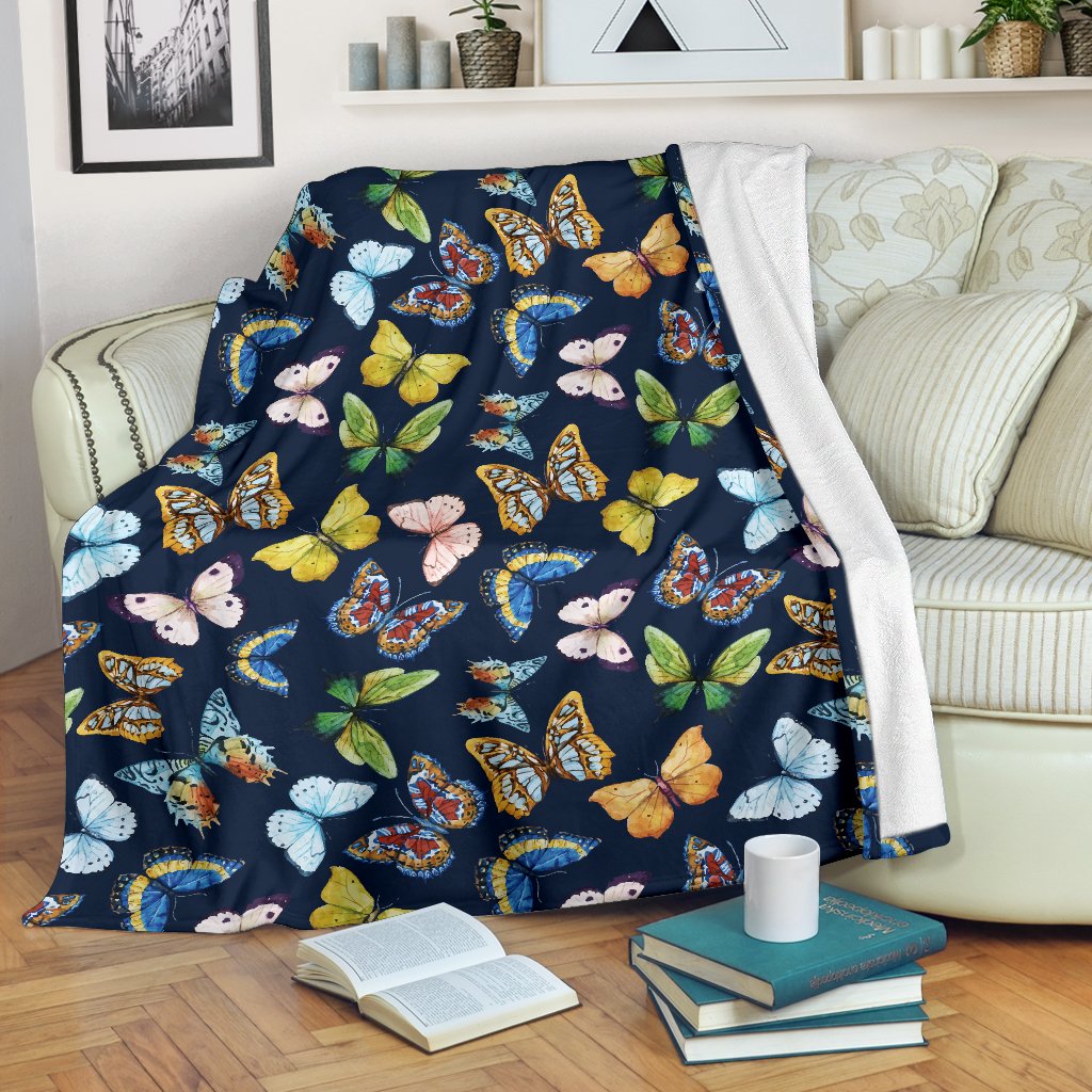 Butterfly Beautiful Print Pattern Fleece Blanket