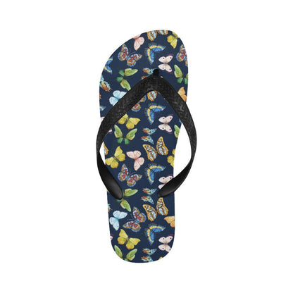 Butterfly Beautiful Print Pattern Flip Flops-JTAMIGO.COM