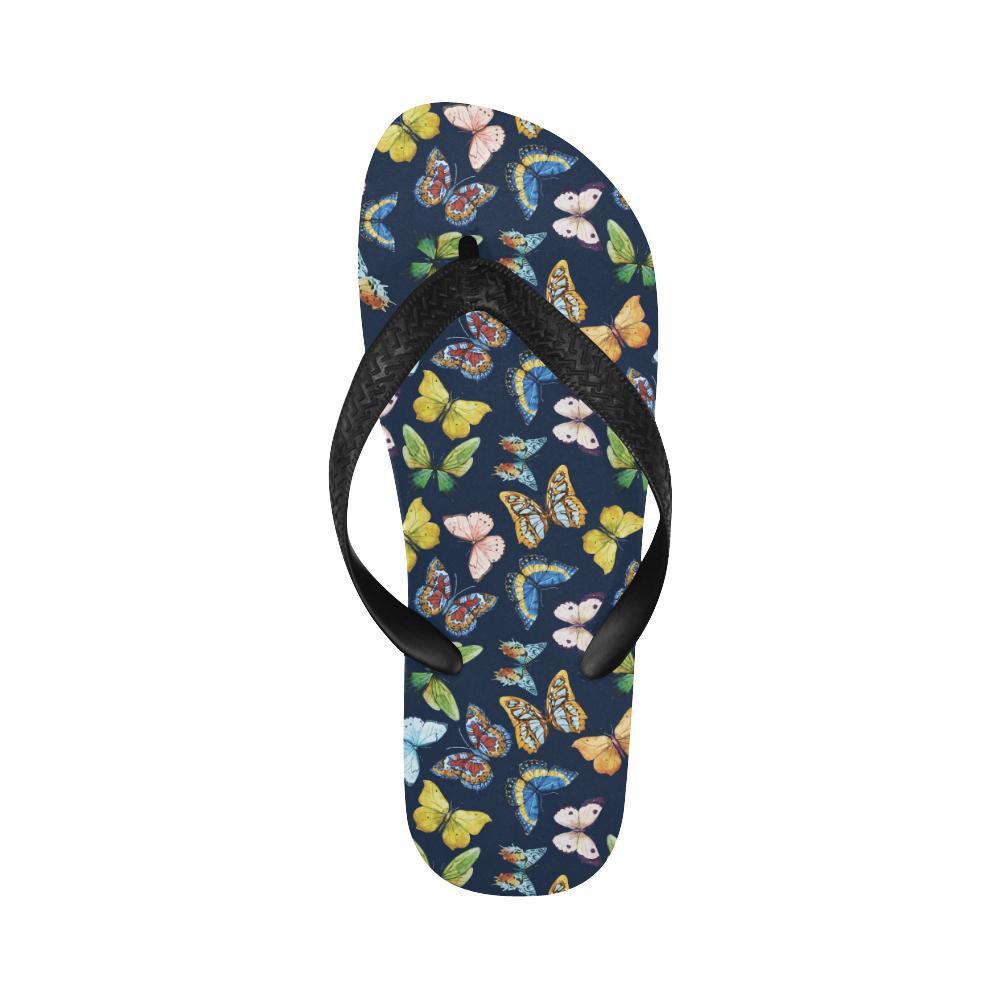 Butterfly Beautiful Print Pattern Flip Flops-JTAMIGO.COM