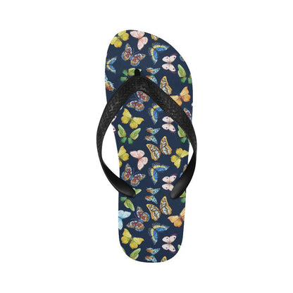 Butterfly Beautiful Print Pattern Flip Flops-JTAMIGO.COM