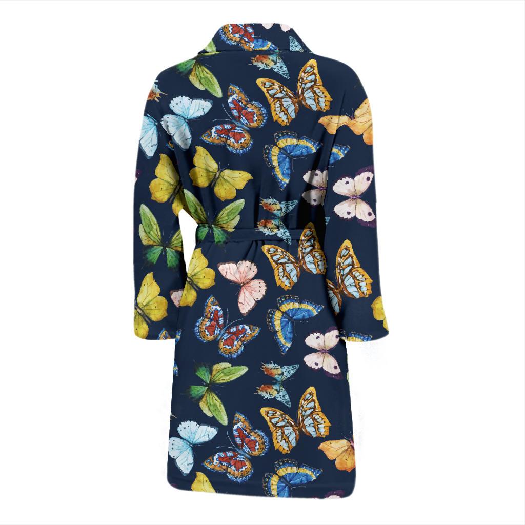 Butterfly Beautiful Print Pattern Men Bath Robe-JTAMIGO.COM