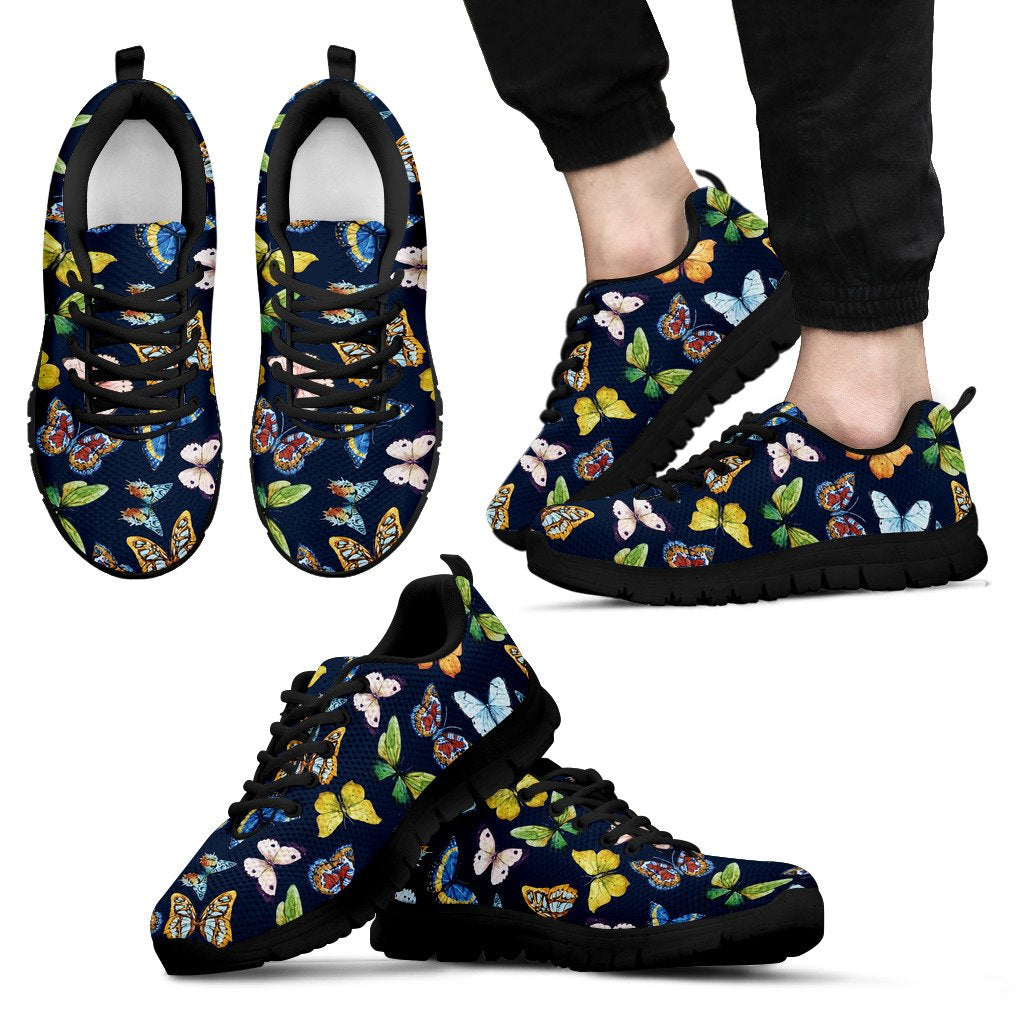 Butterfly Beautiful Print Pattern Men Sneakers Shoes