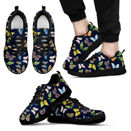 Butterfly Beautiful Print Pattern Men Sneakers Shoes