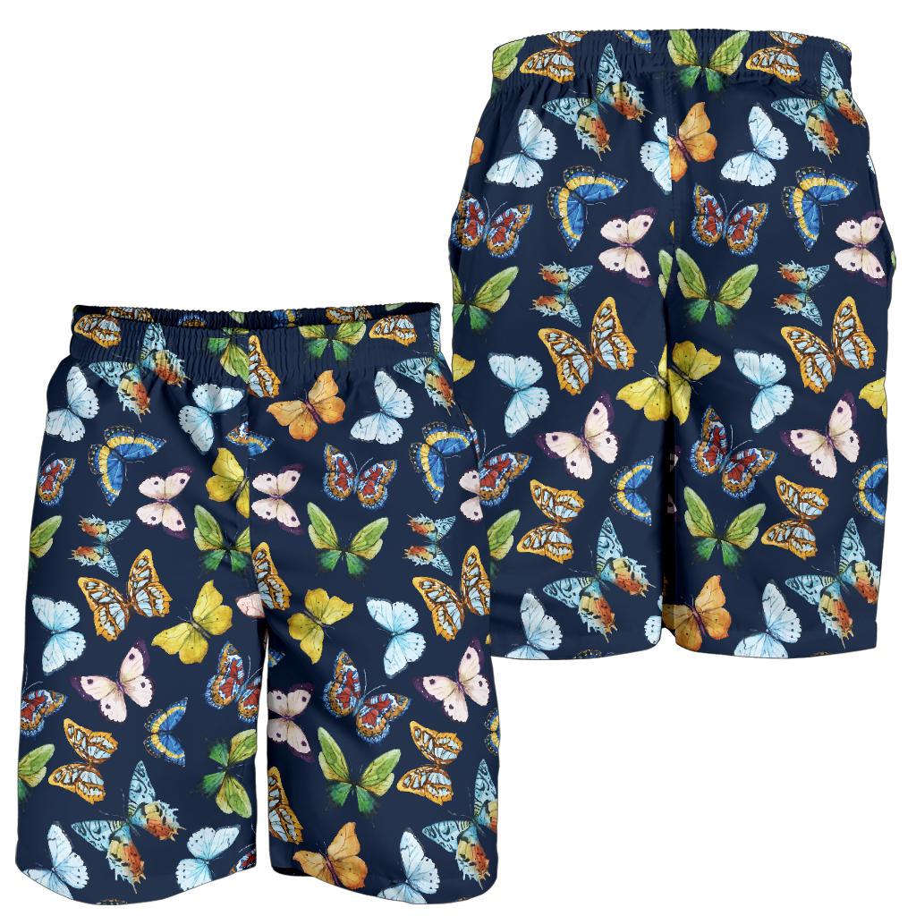 Butterfly Beautiful Print Pattern Mens Shorts-JTAMIGO.COM