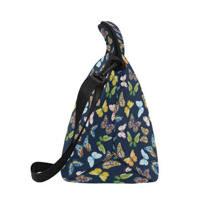Butterfly Beautiful Print Pattern Neoprene Lunch Bag (Model 1669)(Large)-JTAMIGO.COM