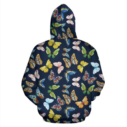 Butterfly Beautiful Print Pattern Pullover Hoodie