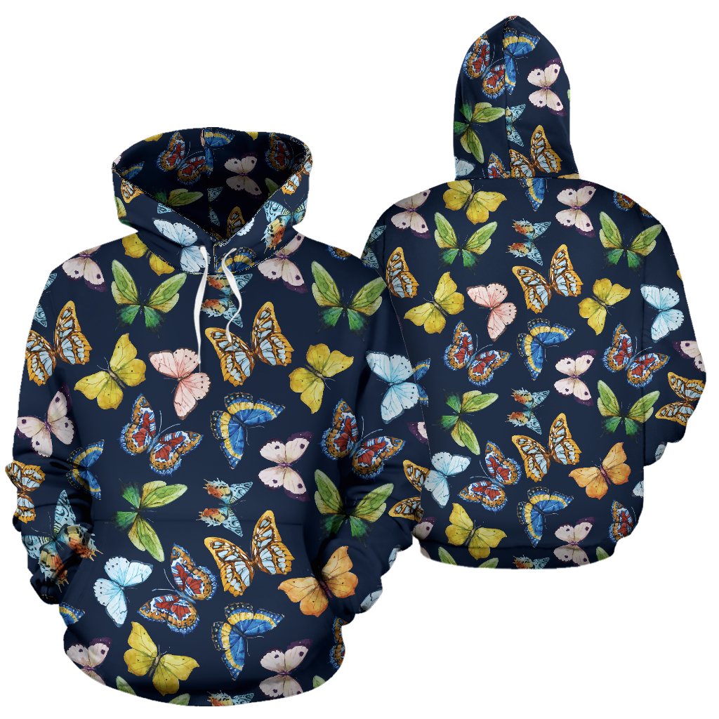 Butterfly Beautiful Print Pattern Pullover Hoodie