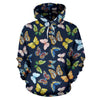 Butterfly Beautiful Print Pattern Pullover Hoodie