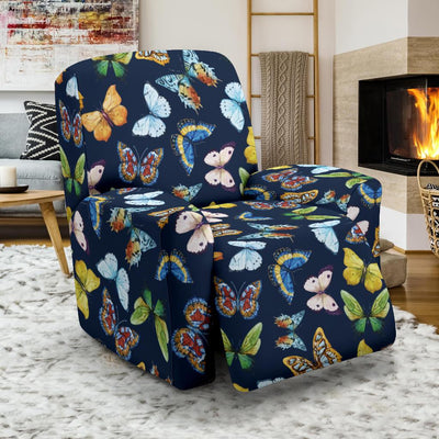 Butterfly Beautiful Print Pattern Recliner Slipcover-JTAMIGO.COM