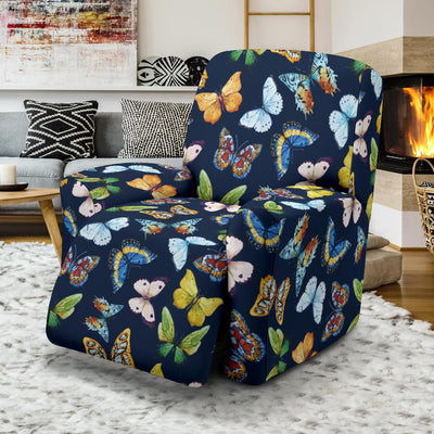 Butterfly Beautiful Print Pattern Recliner Slipcover-JTAMIGO.COM