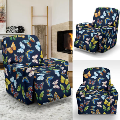 Butterfly Beautiful Print Pattern Recliner Slipcover-JTAMIGO.COM