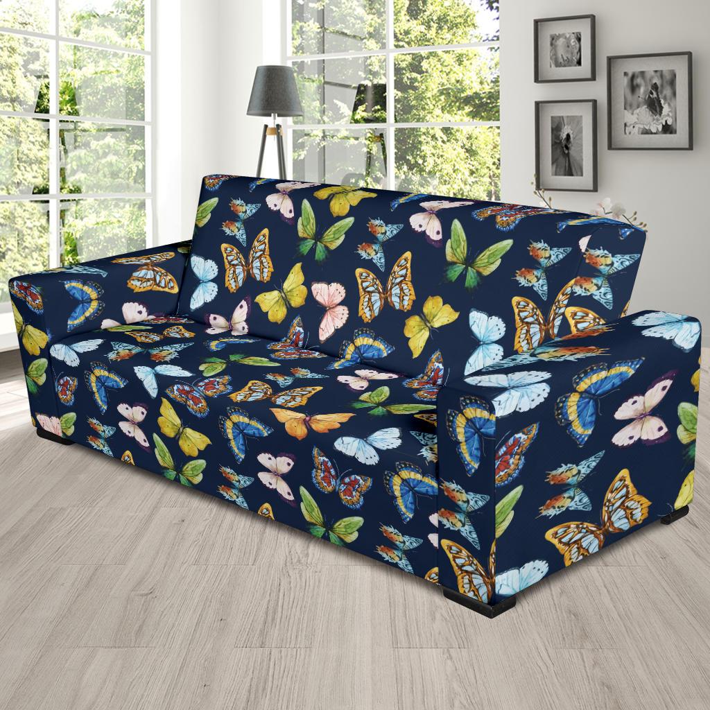 Butterfly Beautiful Print Pattern Sofa Slipcover-JTAMIGO.COM