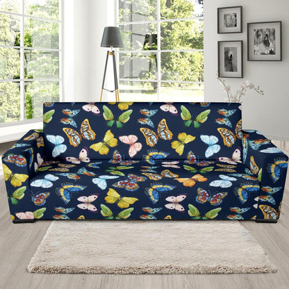 Butterfly Beautiful Print Pattern Sofa Slipcover-JTAMIGO.COM