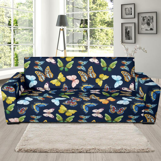 Butterfly Beautiful Print Pattern Sofa Slipcover-JTAMIGO.COM