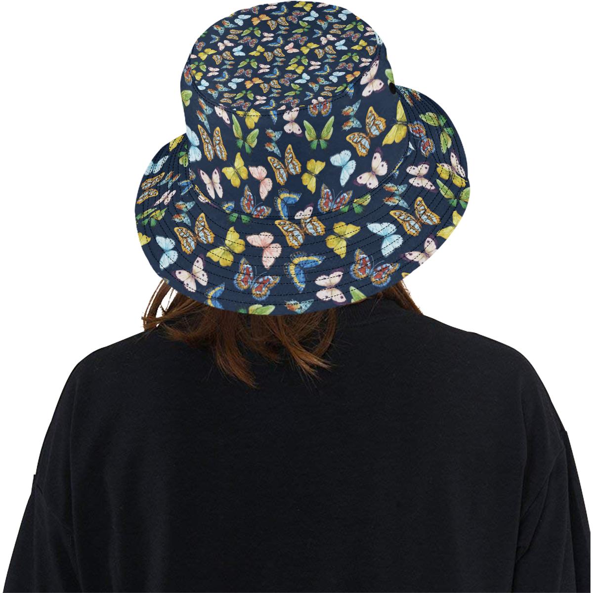 Butterfly Beautiful Print Pattern Unisex Bucket Hat