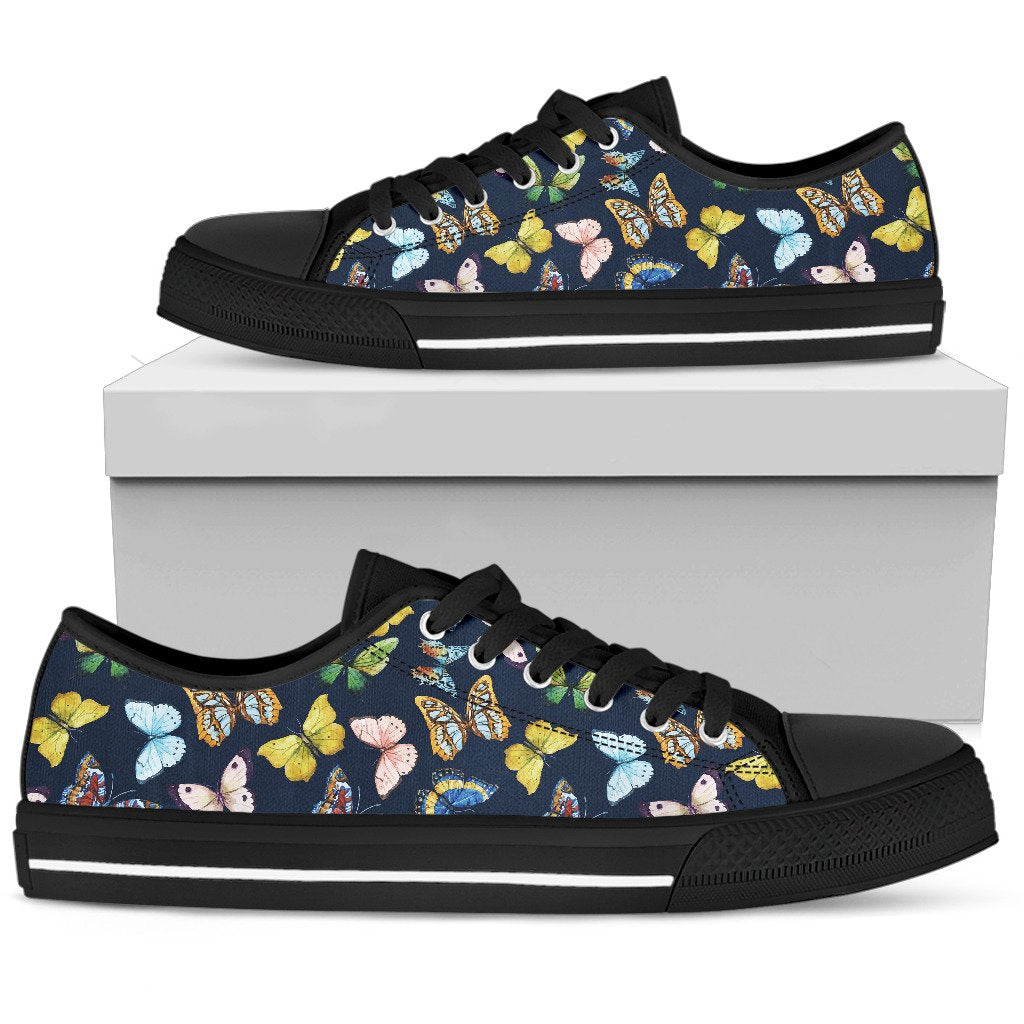 Butterfly Beautiful Print Pattern Women Low Top Shoes