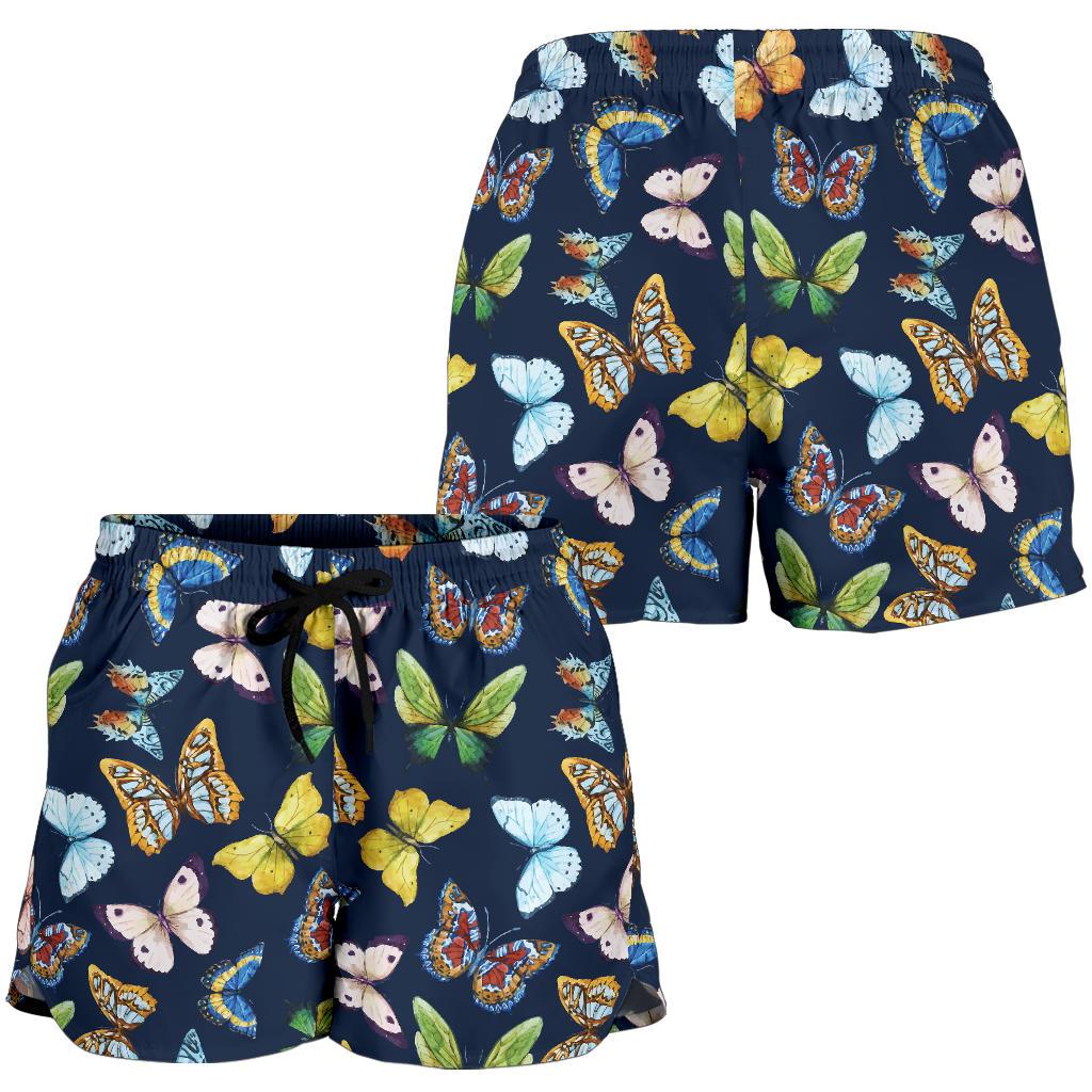 Butterfly Beautiful Print Pattern Women Shorts-JTAMIGO.COM