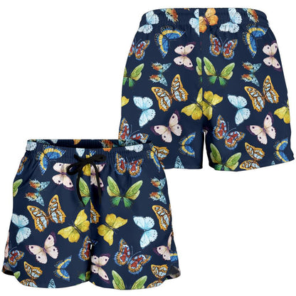 Butterfly Beautiful Print Pattern Women Shorts-JTAMIGO.COM